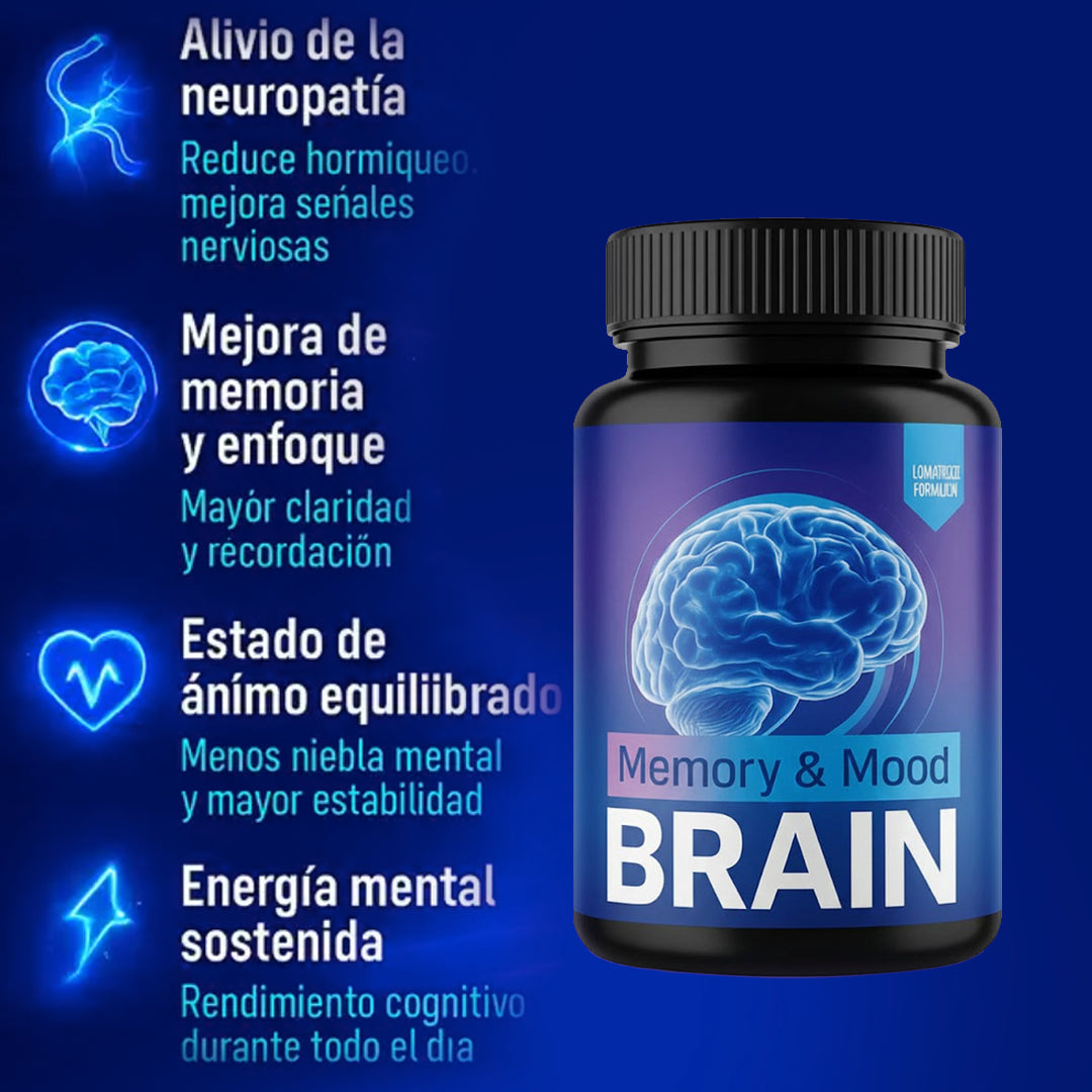 (Super 2x1) Neuro Brain 60 Caps - Alivio Natural de Neuropatia