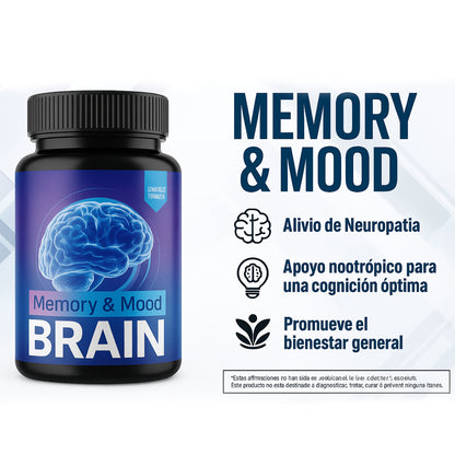 (Super 2x1) Neuro Brain 60 Caps - Alivio Natural de Neuropatia