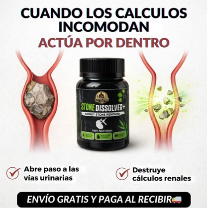 STONE DISSOLVER™ - Disuelve Cálculos, Alivia Dolor y Mejora el Flujo Urinario