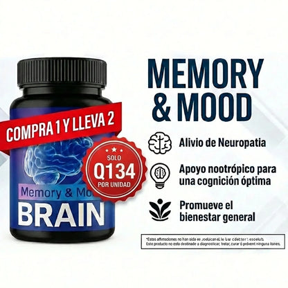 (Super 2x1) Neuro Brain 60 Caps - Alivio Natural de Neuropatia