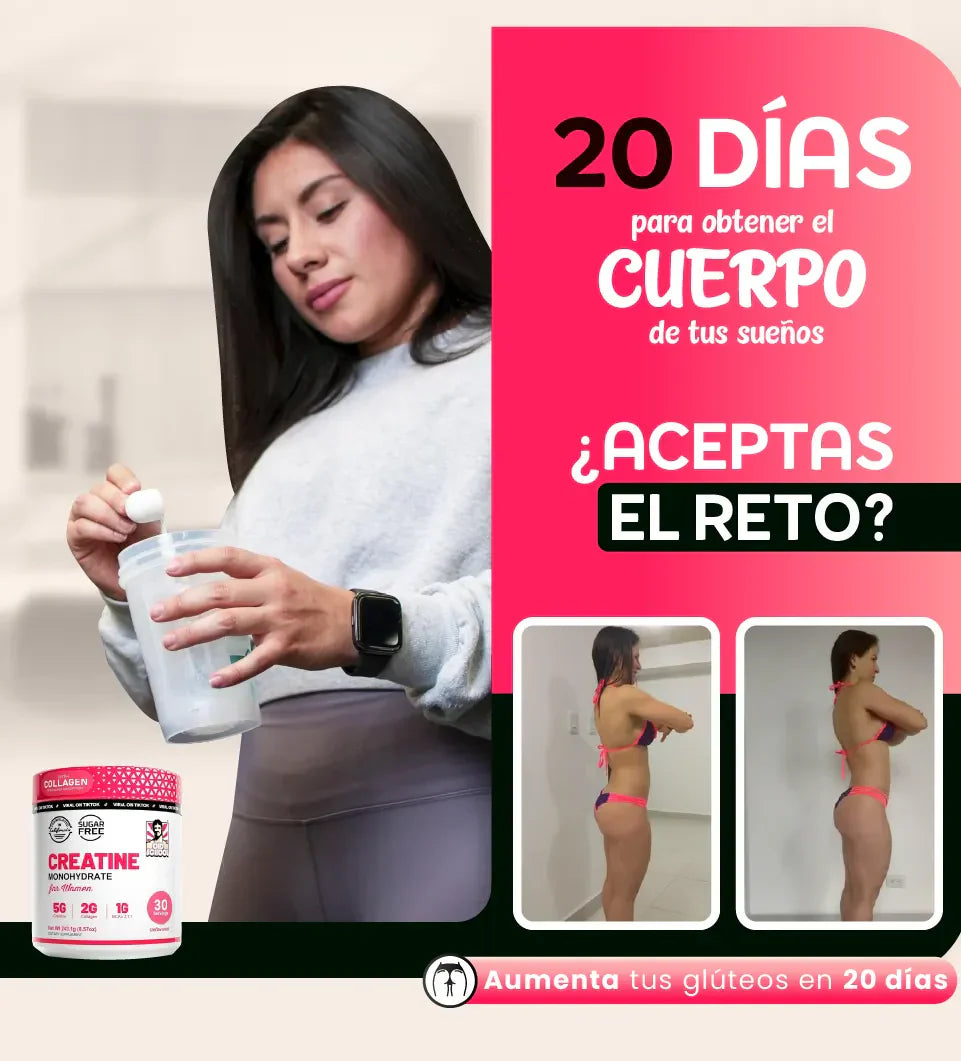 COMBO 2x1 - CREATINA PREMIUM MONOHIDRATO PARA MUJERES