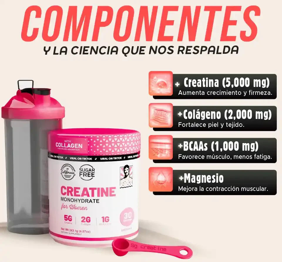 COMBO 2x1 - CREATINA PREMIUM MONOHIDRATO PARA MUJERES