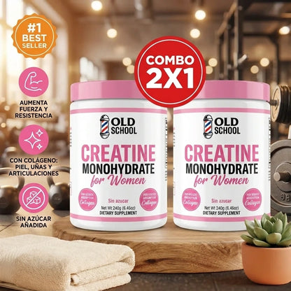 COMBO 2x1 - CREATINA PREMIUM MONOHIDRATO PARA MUJERES